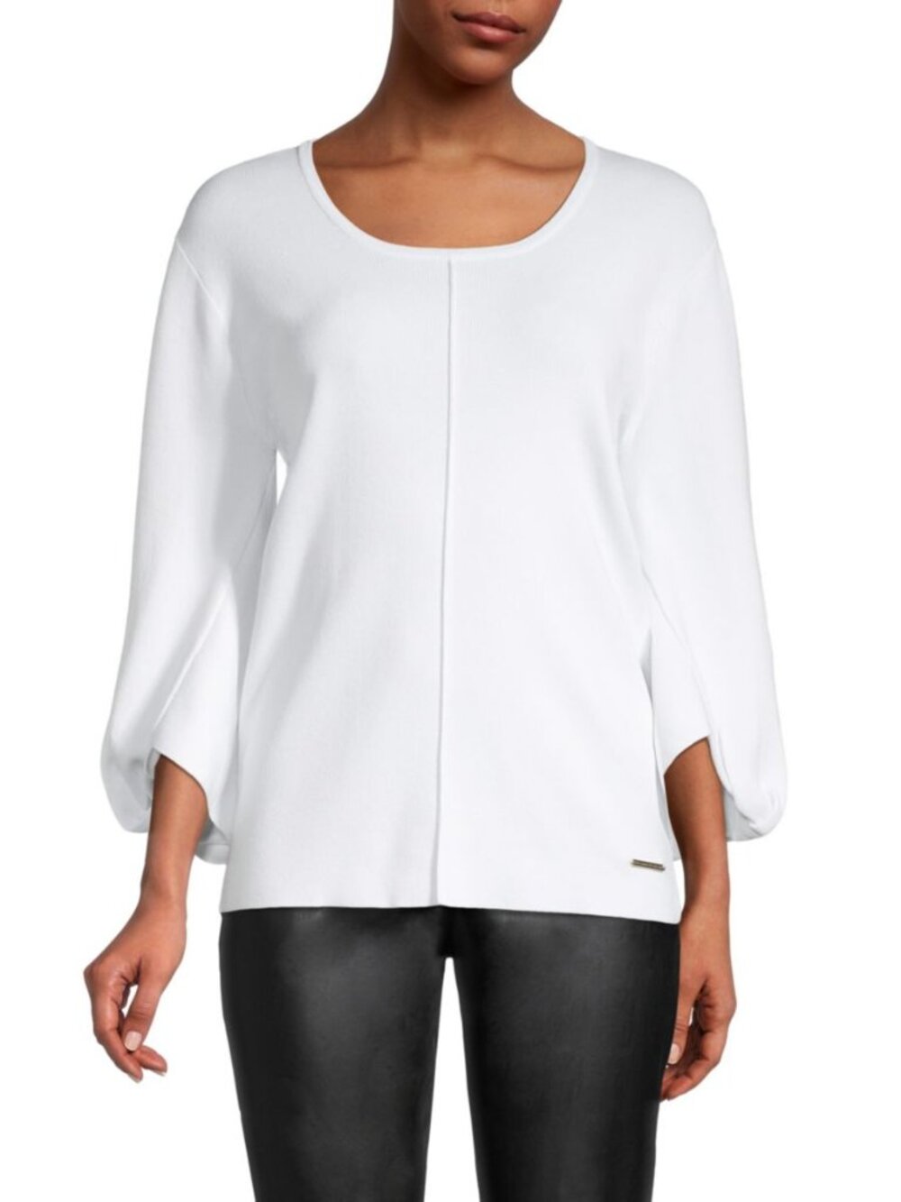 NWT Donna Karan DKNY Scoop neck Knit Top Size XS